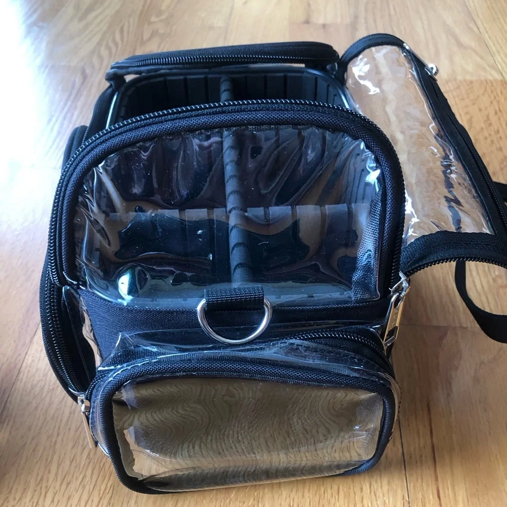 Makeup/ brush clear travel bag